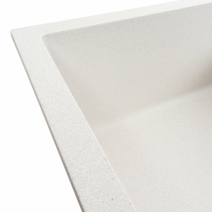 Valeso 7050 Cascada white with speckles – 70 cm kitchen sink made of composite material resistant to thermal impacts
