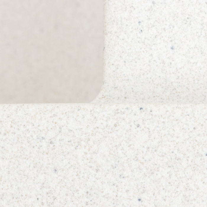 Valeso 7050 Cascada white with speckles – 70 cm kitchen sink made of composite material resistant to thermal impacts