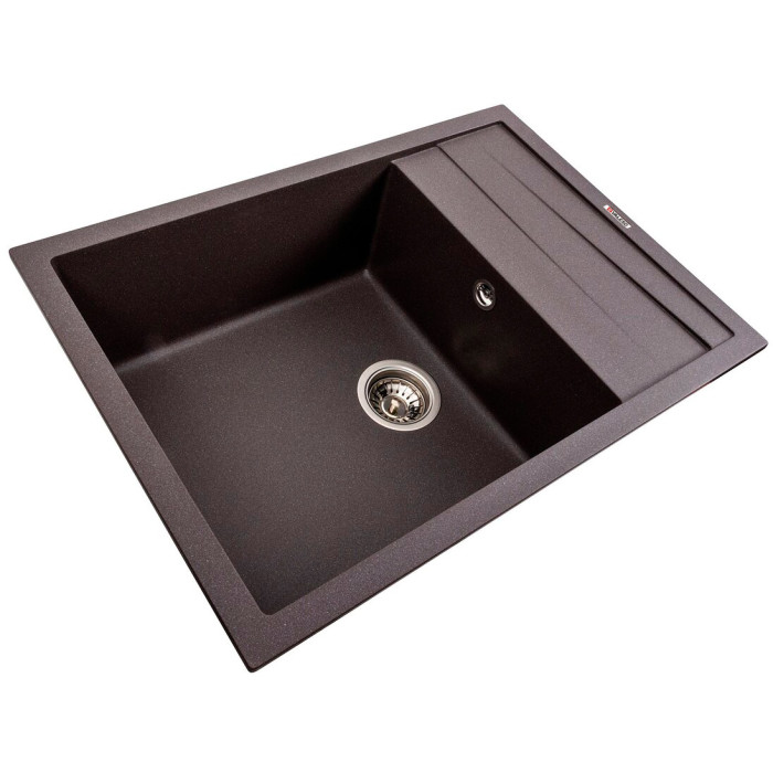 Valeso Cascada 7050 гренадин - мойка гранитная кухонная 70 см с сушилкой