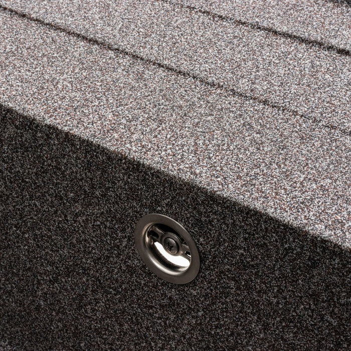 Valeso 7050 Cascada mix, made of artificial granite (80% quartz) with a unique wing texture; 70 cm wide with a 20 cm deep bowl