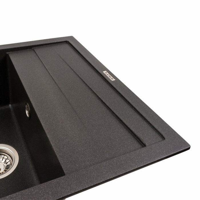 Valeso Cascada 7050 morion - matte ceramic granite sink 70/50 cm for kitchen