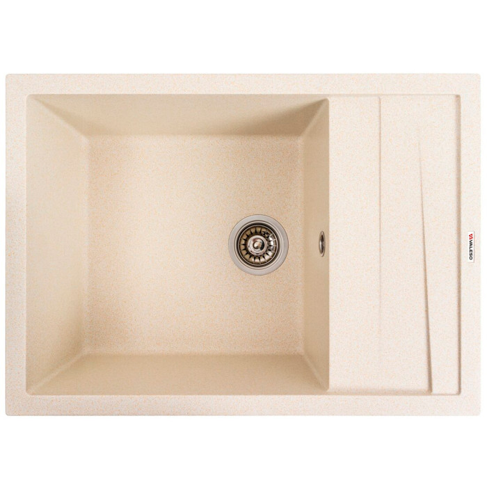 Valeso Cascada 7050 sand - kitchen 70 cm sink made of artificial stone in sand color