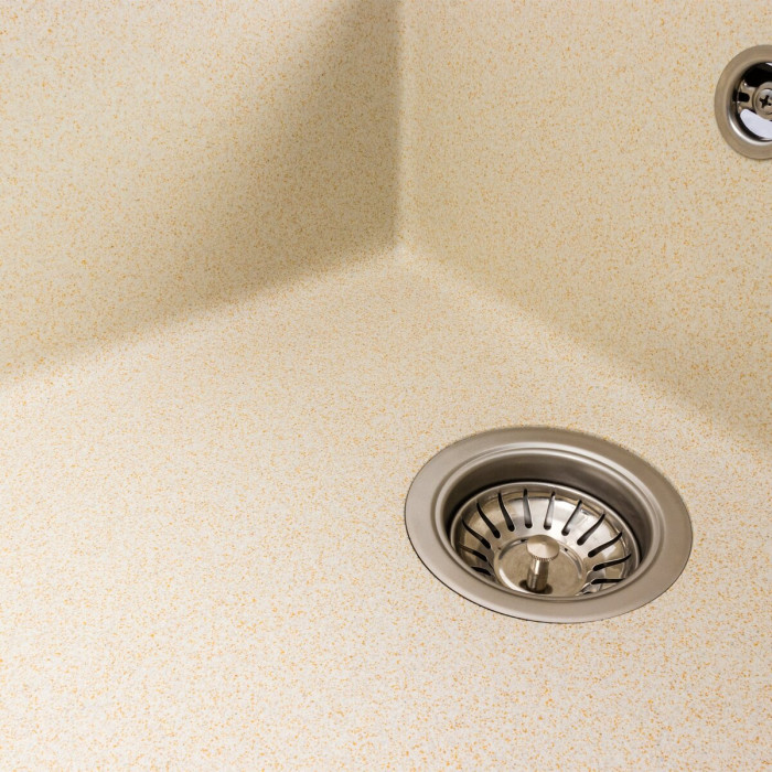 Valeso Cascada 7050 sand - kitchen 70 cm sink made of artificial stone in sand color