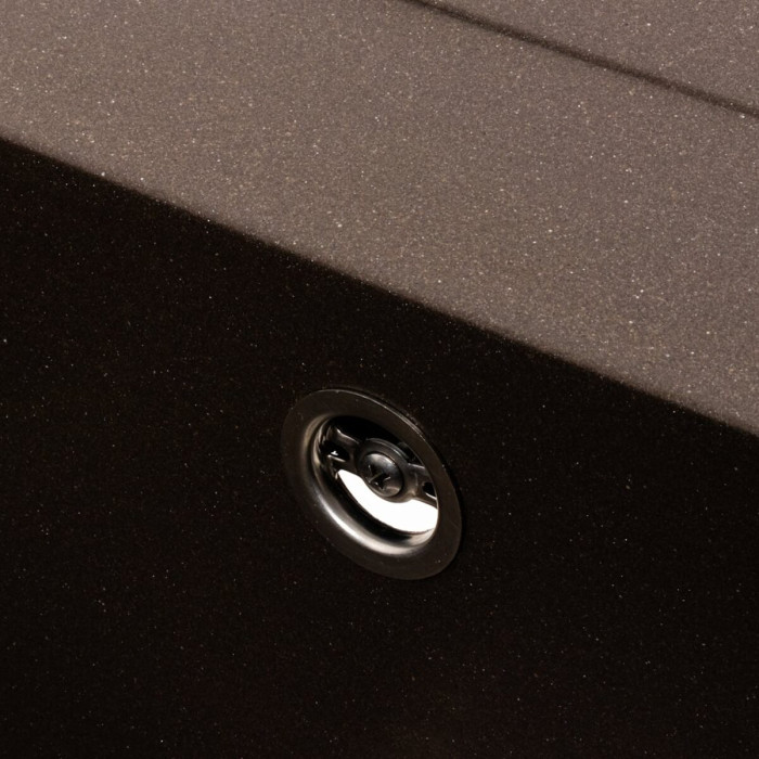 Valeso Cascada 7050 Dark Rock – 70 cm quartz kitchen sink with drainer