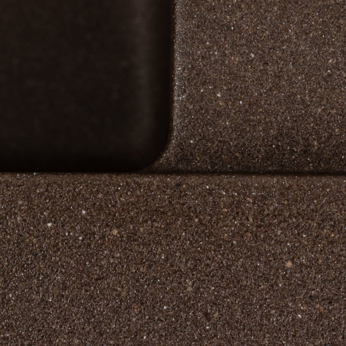 Valeso Cascada 7050 Dark Rock – 70 cm quartz kitchen sink with drainer