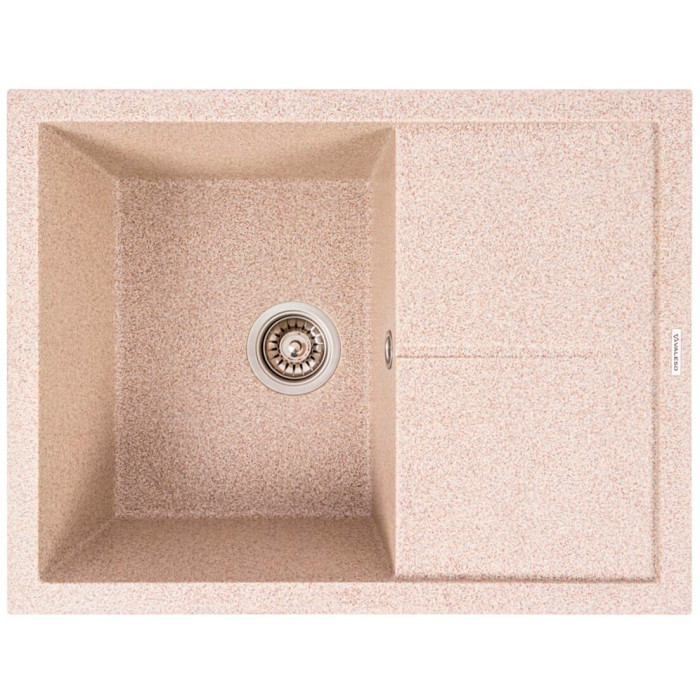 Valeso Cripta 6550 Caramel — granite kitchen sink 650×500 mm