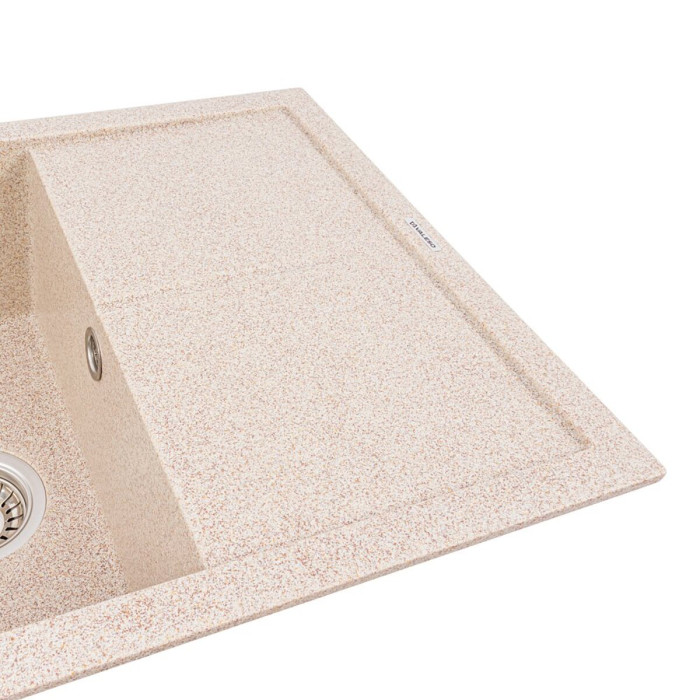 Valeso Cripta 6550 Caramel — granite kitchen sink 650×500 mm