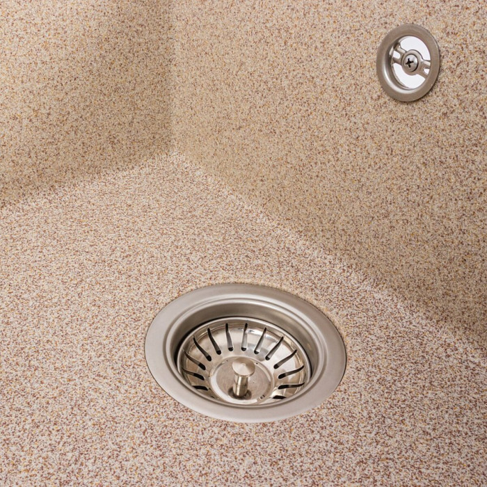 Valeso Cripta 6550 Caramel — granite kitchen sink 650×500 mm