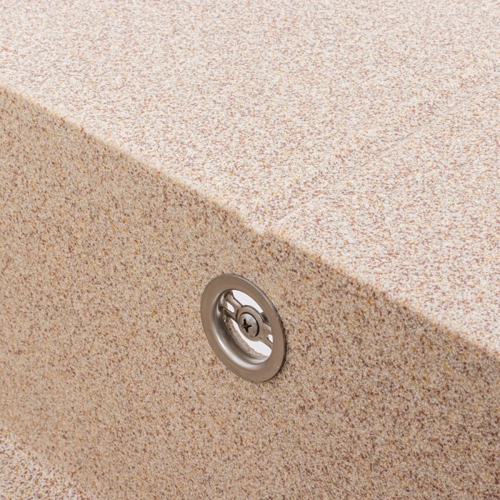 Valeso Cripta 6550 Caramel — granite kitchen sink 650×500 mm