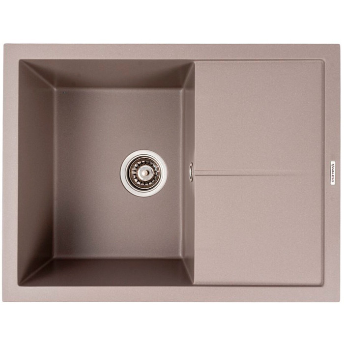 Valeso Cripta 6550 Dune — inset granite kitchen sink made of artificial stone