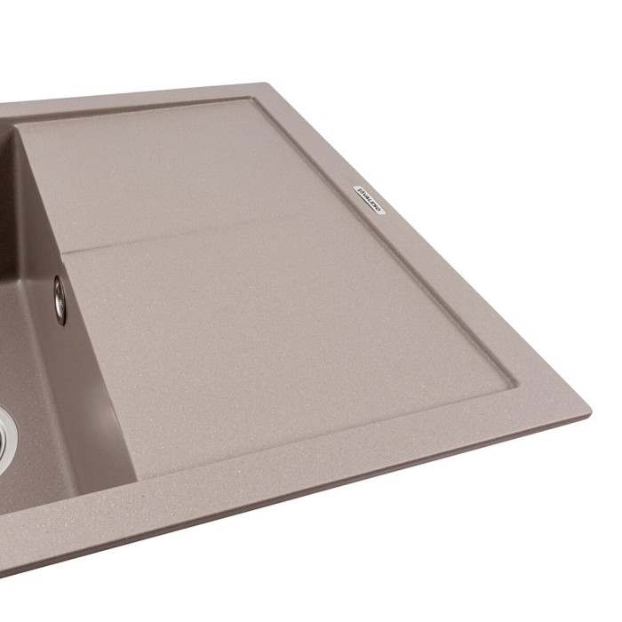 Valeso Cripta 6550 Dune — inset granite kitchen sink made of artificial stone