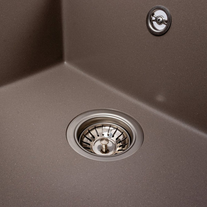 Valeso Cripta 6550 Dune — inset granite kitchen sink made of artificial stone