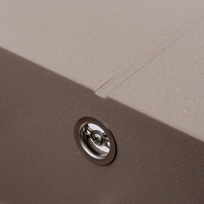 Valeso Cripta 6550 Dune — inset granite kitchen sink made of artificial stone