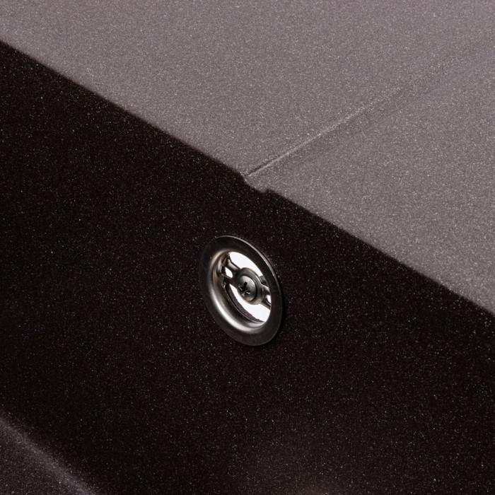 Valeso Cripta 6550 grenadine - granite kitchen sink 65 by 50 cm with wing