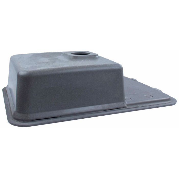 Valeso Cube 7850 monsoon grey – 78 cm wide inset kitchen sink; rectangular shape with rounded corners