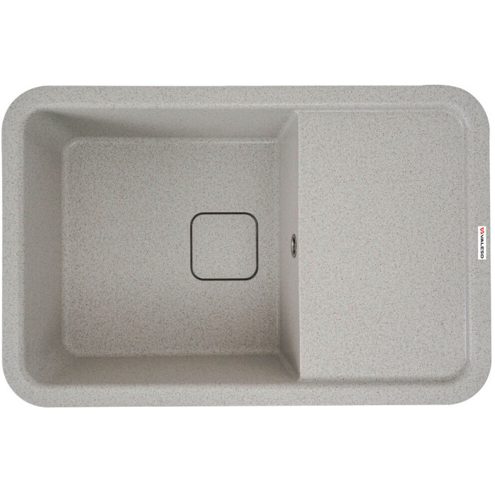 Valeso Cube 7850 topaz – 78/50 cm rectangular kitchen sink with rounded corners and a concealed drain
