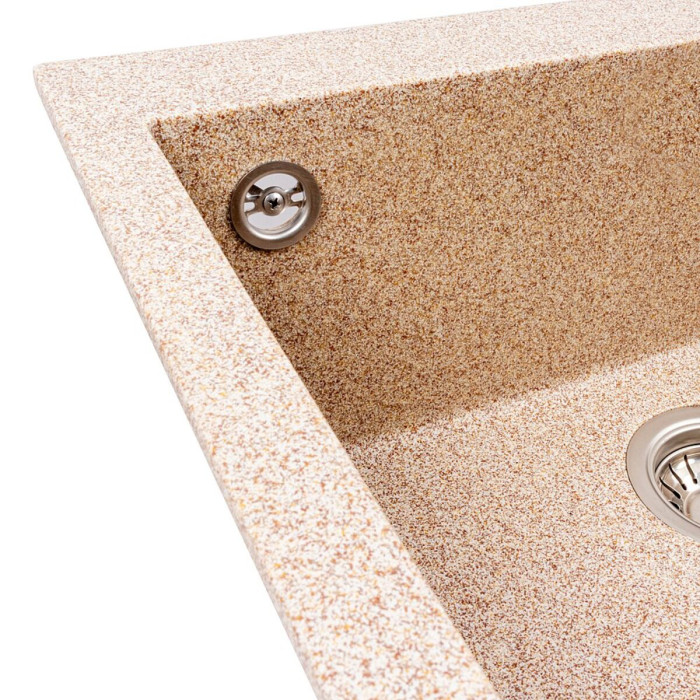 Valeso Davina 5750 Карамель — врізний гранітна кухонна мийка для зручності на кухні