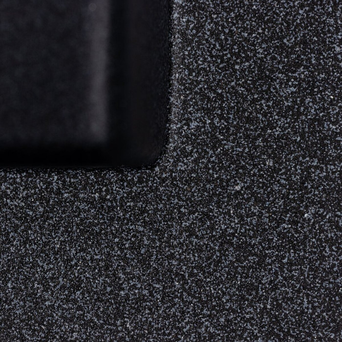 Valeso Davina 5750 карбон — простора кухонна гранітна мийка з матовою поверхнею