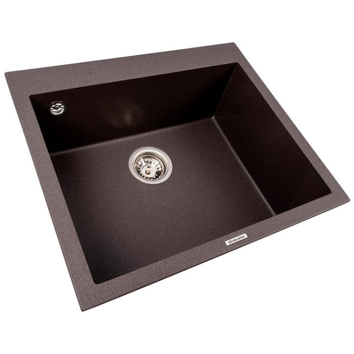 Valeso Davina 5750 Гренадін – прямокутна гранітна раковина для кухні з глибокою чашею
