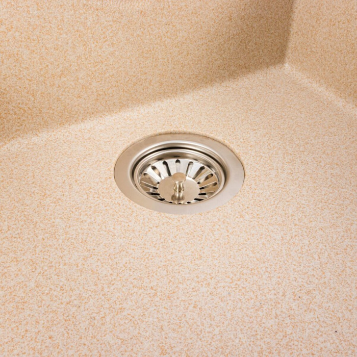 Valeso Davina 5750 сафарі — прямокутна гранітна кухонна мийка 57 см з глибокою чашею