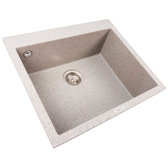 Valeso Davina 5750 Сірий — гранітна кухонна мийка 57 см з глибокою чашею