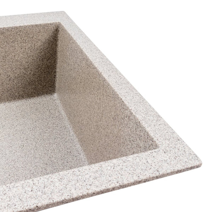 Valeso Davina 5750 Сірий — гранітна кухонна мийка 57 см з глибокою чашею