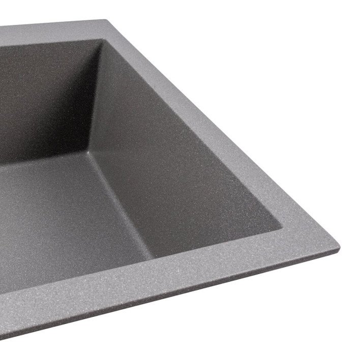 Valeso Davina 5750 сірий мусон — гранітна кухонна мийка 57 см з глибокою чашею