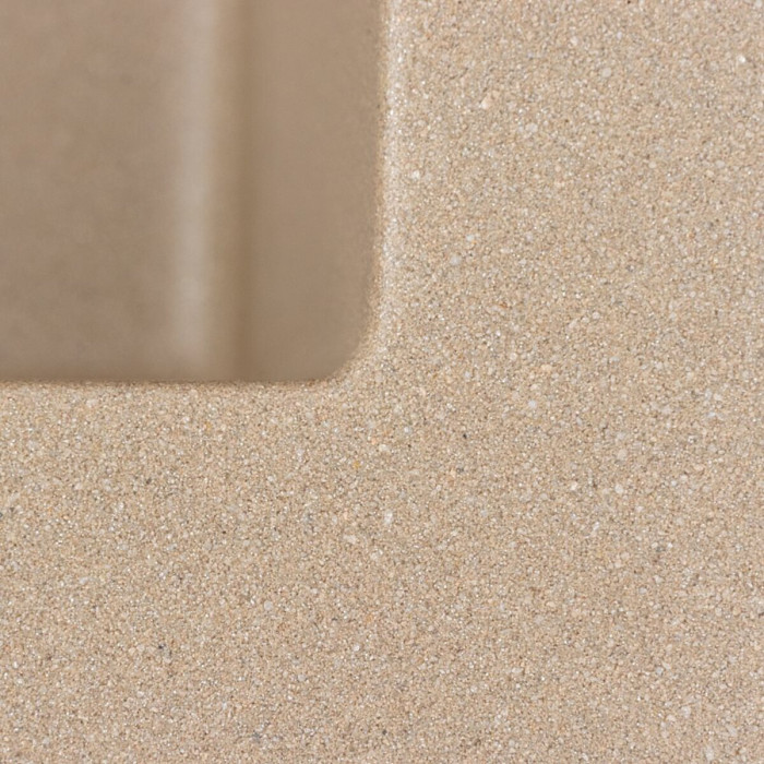 Valeso Davina 5750 титан — врізна гранітна кухонна мийка з глибокою чашею 20 см