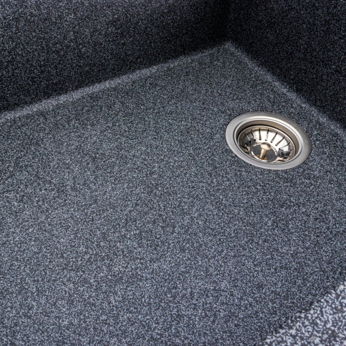 Valeso Diamond 8650 graphite — kitchen sink 860 mm composite matte