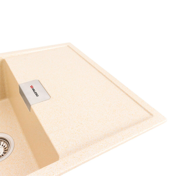 Valeso Diamond 8650 sand - flush-mount kitchen sink 86 cm rectangular