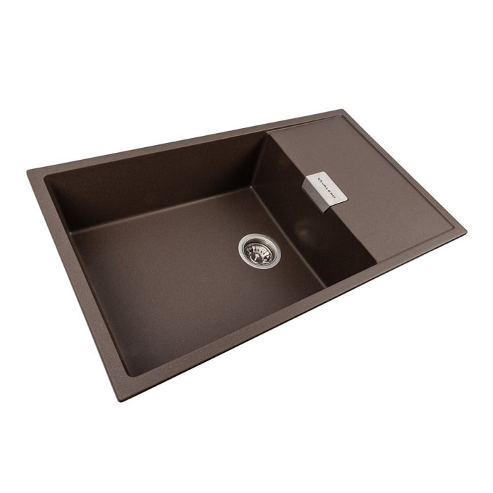 Valeso Diamond 8650 Dark Rock – 86 cm composite kitchen sink with large bowl