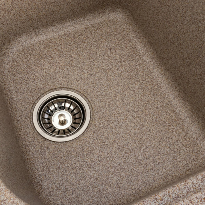 Valeso Equatoria 7950 Caramel - granite inset double-bowl kitchen sink; size 79 cm
