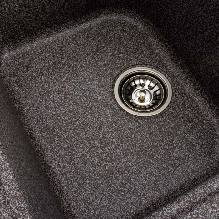 Valeso Equatoria 7950 Mix - double-bowl inset sink made of artificial stone in an original color scheme