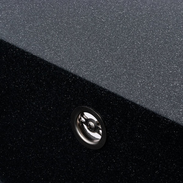 Кухонна гранітна мийка Valeso Esteris 6550 антрацит прямокутна з крилом