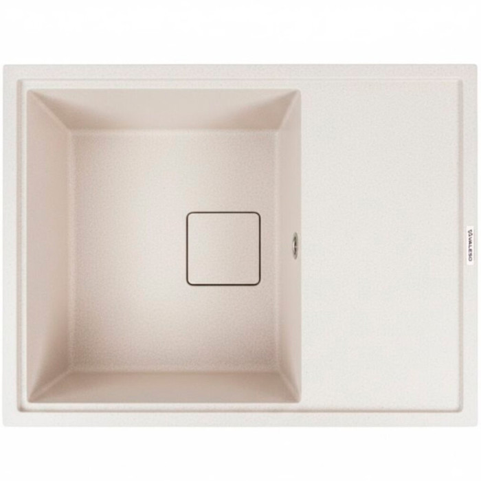 Кухонна гранітна мийка Valeso Esteris 6550 біла в крапку