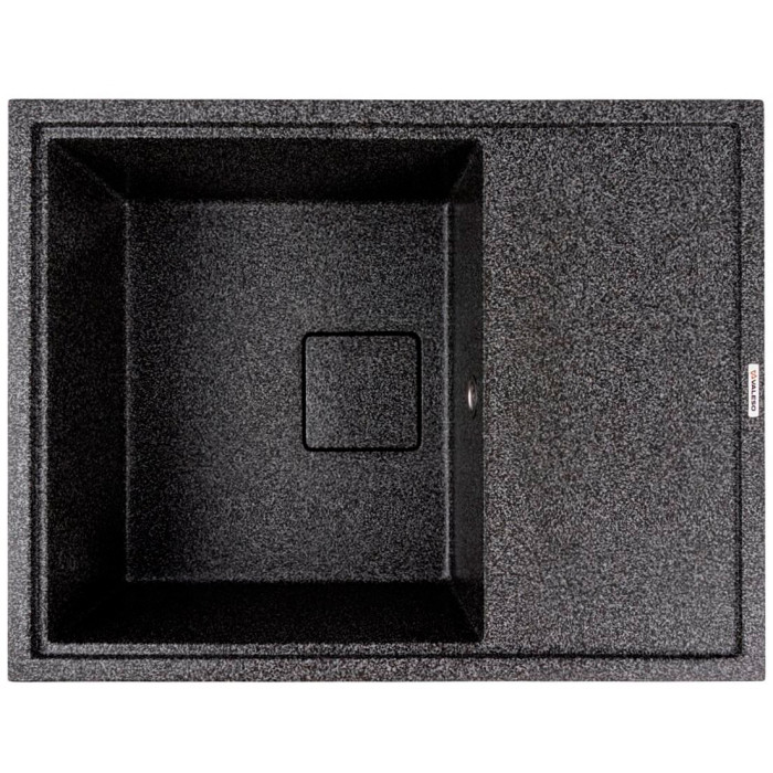Valeso Esteris 6550 Graphite — 65 cm composite kitchen sink with drainer