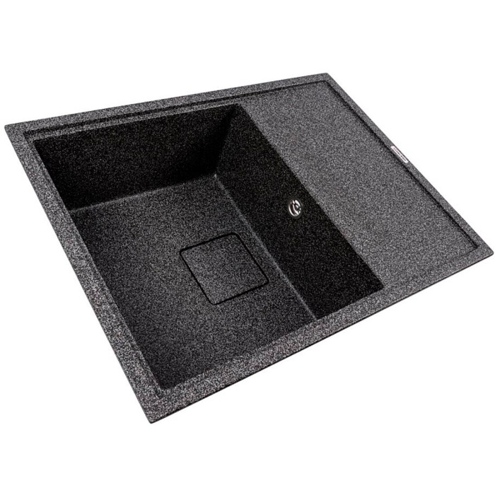 Valeso Esteris 6550 Graphite — 65 cm composite kitchen sink with drainer