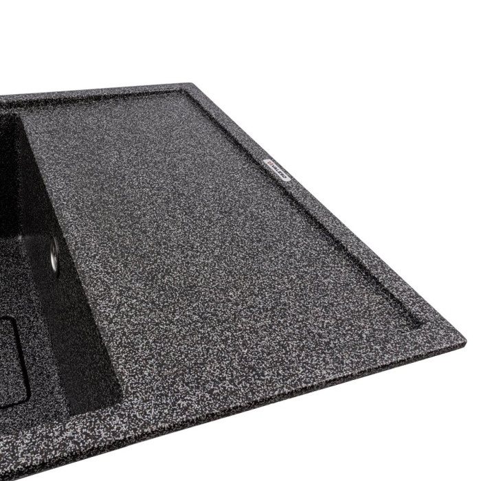 Valeso Esteris 6550 Graphite — 65 cm composite kitchen sink with drainer