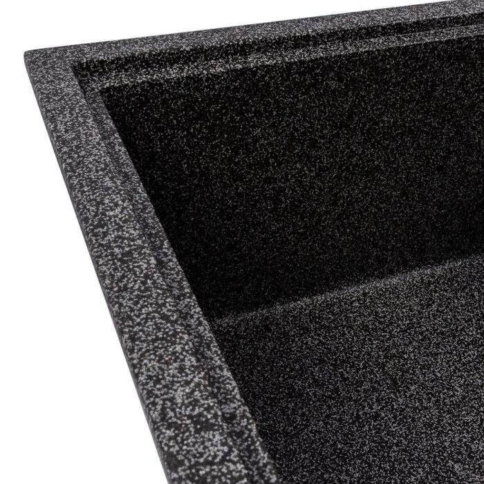 Valeso Esteris 6550 Graphite — 65 cm composite kitchen sink with drainer