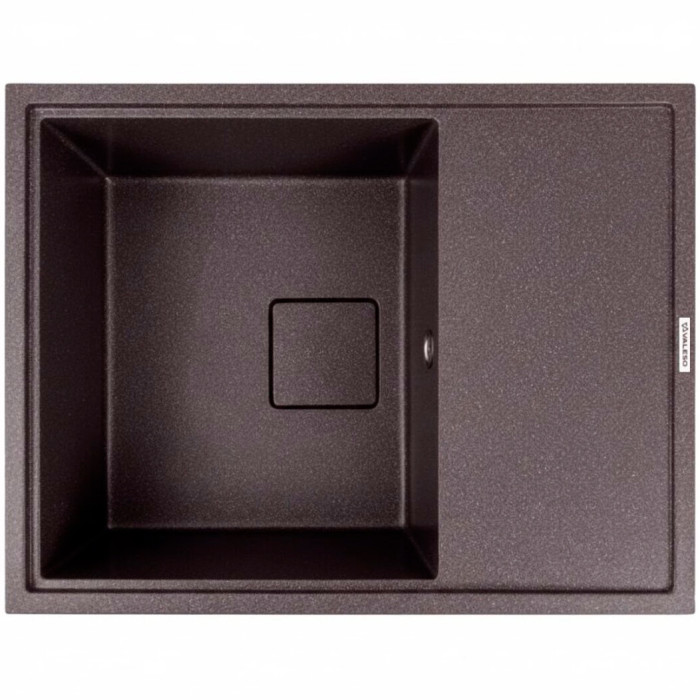 Кухонна гранітна мийка Valeso Esteris 6550 Гренадін з крилом та прихованим сливом