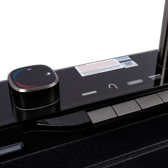 Valeso Evanora 7546 карбон - багатофункціональна мийка гранітна зі змішувачем і водоспадом