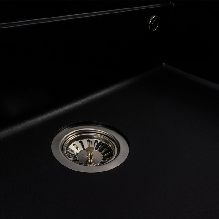 Valeso Evanora 7546 black — kitchen system with faucet, rinser, and filter tap