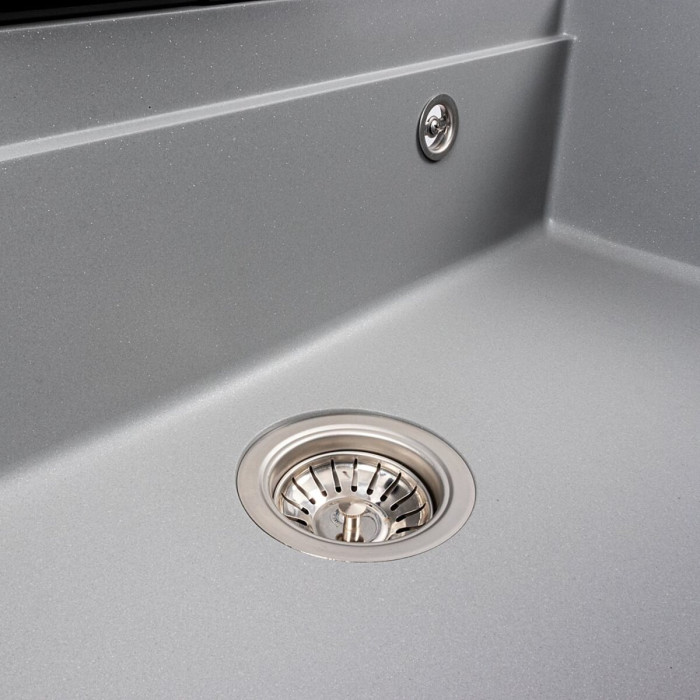 Valeso Evanora 7546 Grey Metallic – 75 cm composite kitchen sink with waterfall