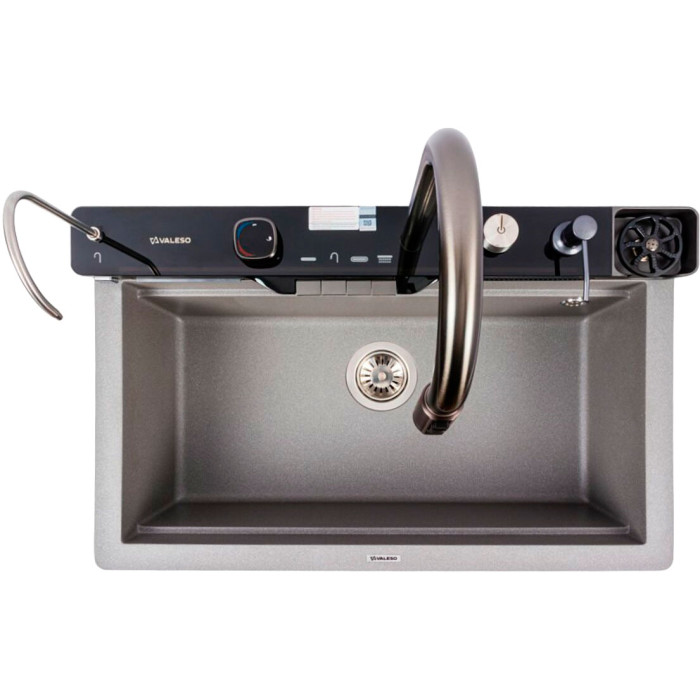 Valeso Evanora 7546 grey monsoon — a unique kitchen sink system with all essentials