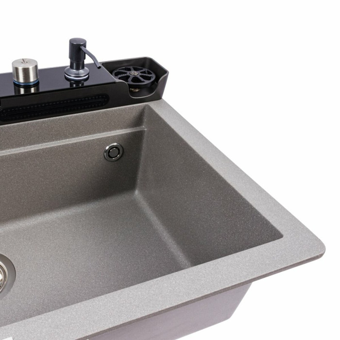 Valeso Evanora 7546 grey monsoon — a unique kitchen sink system with all essentials