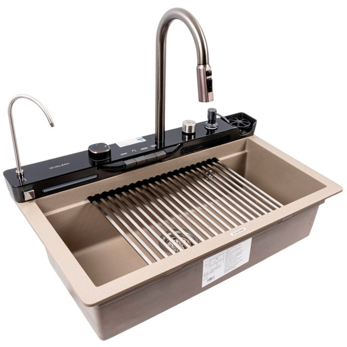 Valeso Evanora 7546 Titanium – 75 cm kitchen set with quartz sink