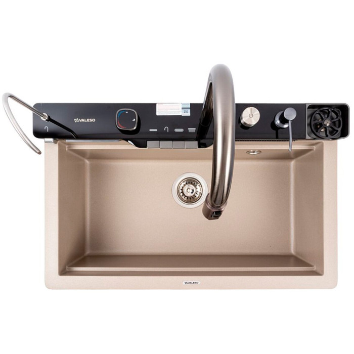 Valeso Evanora 7546 Titanium – 75 cm kitchen set with quartz sink