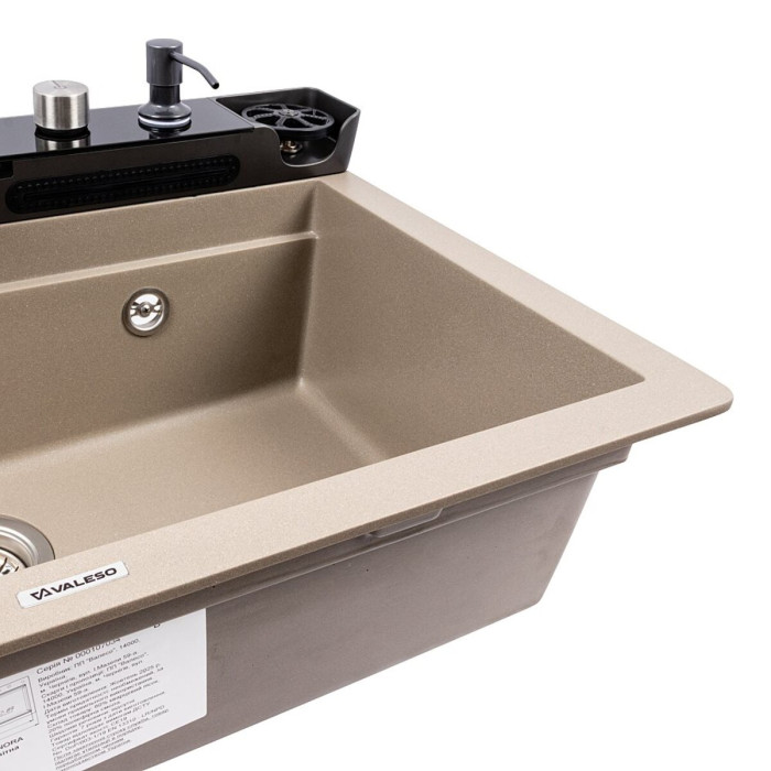 Valeso Evanora 7546 Titanium – 75 cm kitchen set with quartz sink