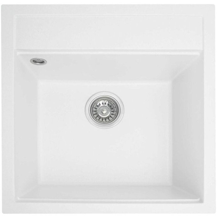 Valeso 5149 Fiesta snow white – compact bowl sink without a dish drying platform, 51 cm wide; bowl depth 19 cm