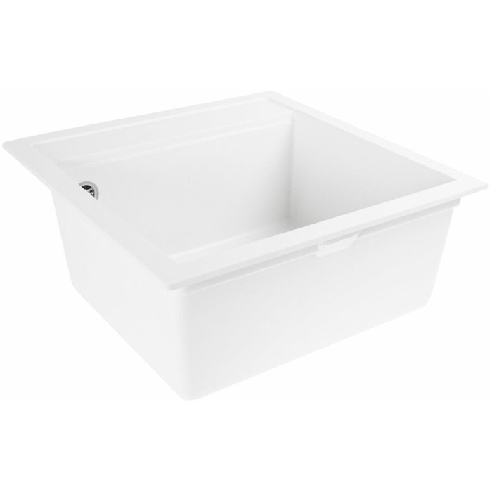 Valeso 5149 Fiesta snow white – compact bowl sink without a dish drying platform, 51 cm wide; bowl depth 19 cm
